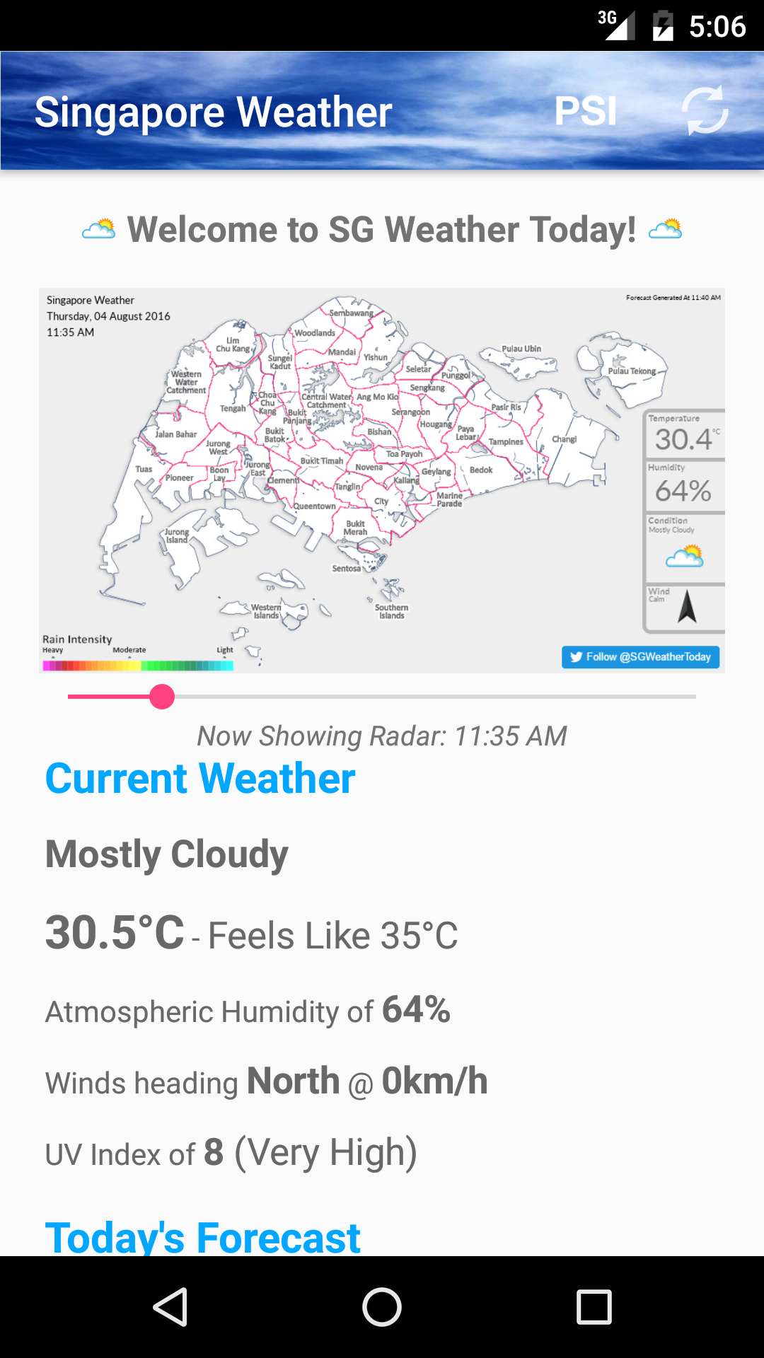 Singapore Weather - App on Amazon Appstore