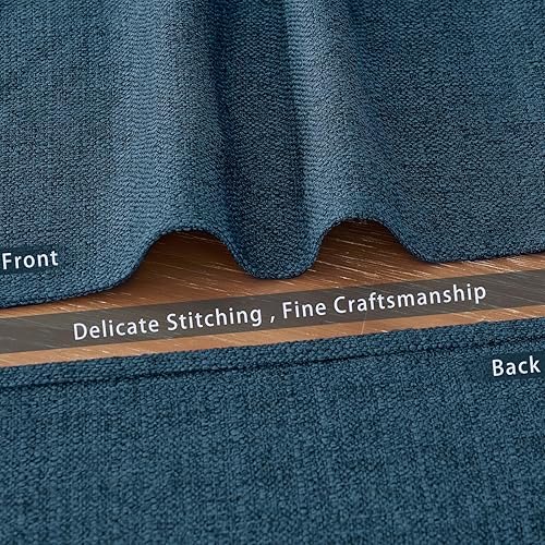 Miniatura 4 de BALCONY & FALCON Juego de 6 manteles individuales de lino sintético, lavables, impermeables, resistentes a las arrugas, para comedor, cocina,