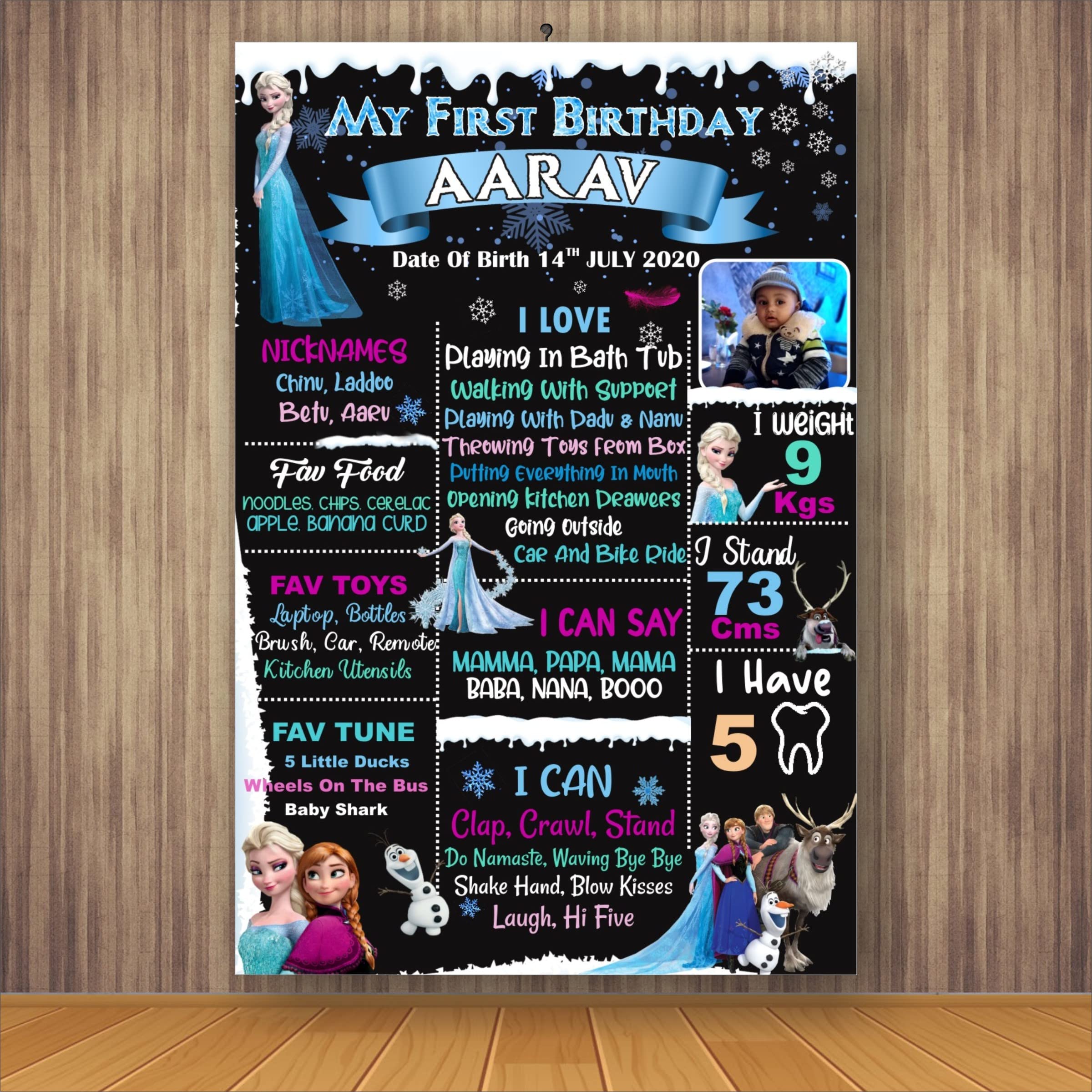 Vinyl Express-O-Board Personalized Baby Birthday Digital Rollable Chalkboard (2 Ft X 3 Ft) Based On Boss Baby Theme (Frozen) (B09RF9Z65J) Amazon Price History, Amazon Price Tracker