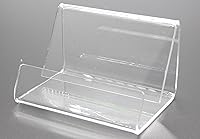 Vista 1 de FixtureDisplays® Tarjetero de acrílico de mesa Lucite de plexiglás 20007