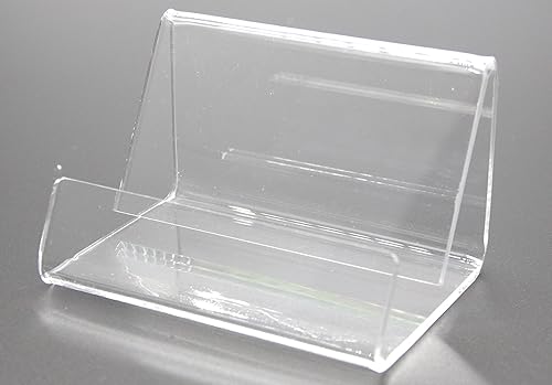 FixtureDisplays Tarjetero de acrílico de mesa Lucite de plexiglás 20007