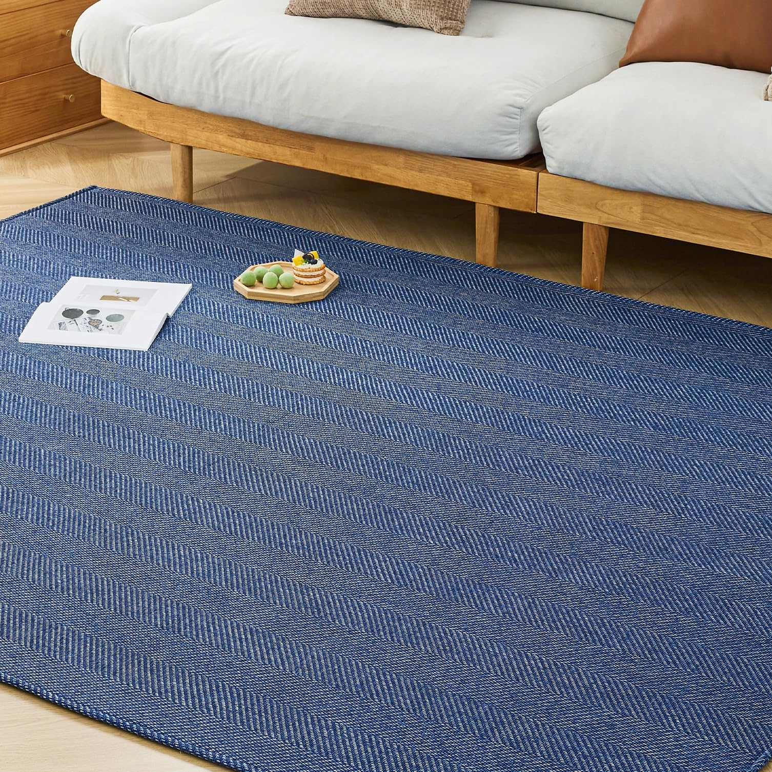 Amazon | VK Living ラグ カーペット ヘリンボーン柄 190×240cm(約3畳