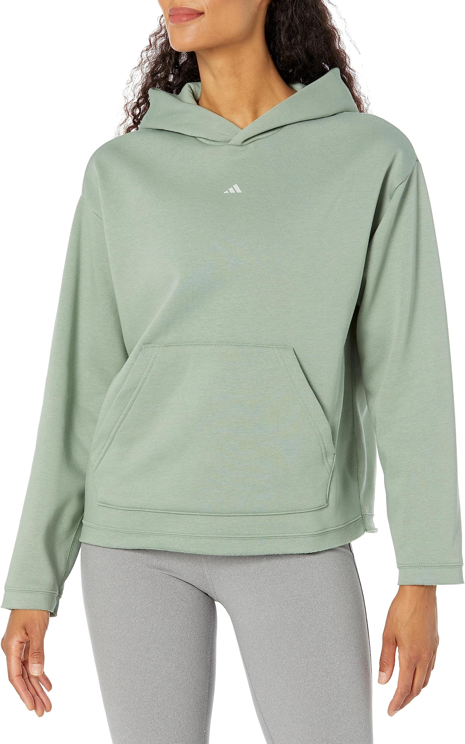 olive green adidas hoodie women's