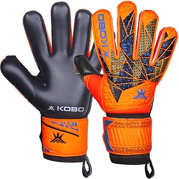 Kobo Professional Football Goal Latex Keeper Gloves/Soccer Ball Hand Protector