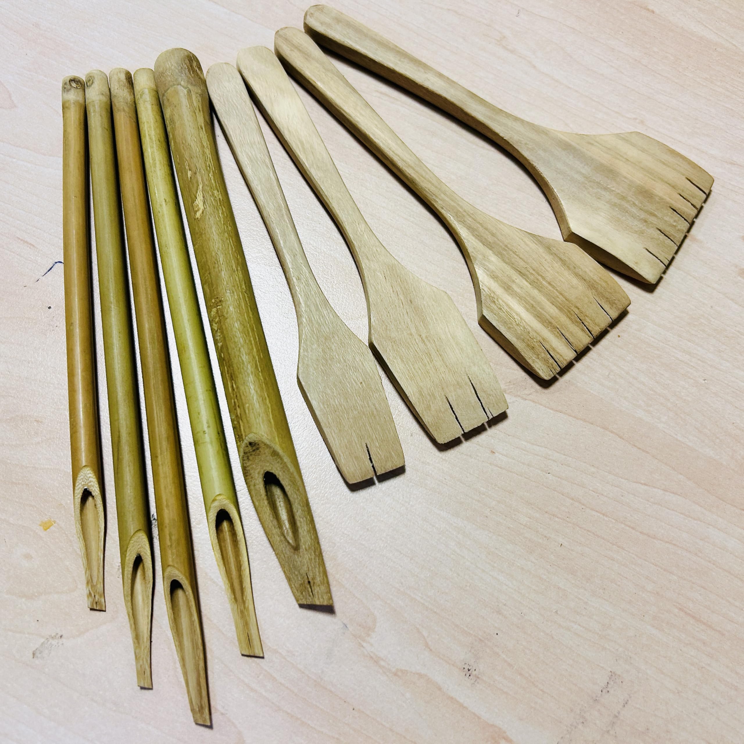 MaryamOvais X8 Bamboo Reed Qalam Pens Set For Arabic Calligraphy Writing