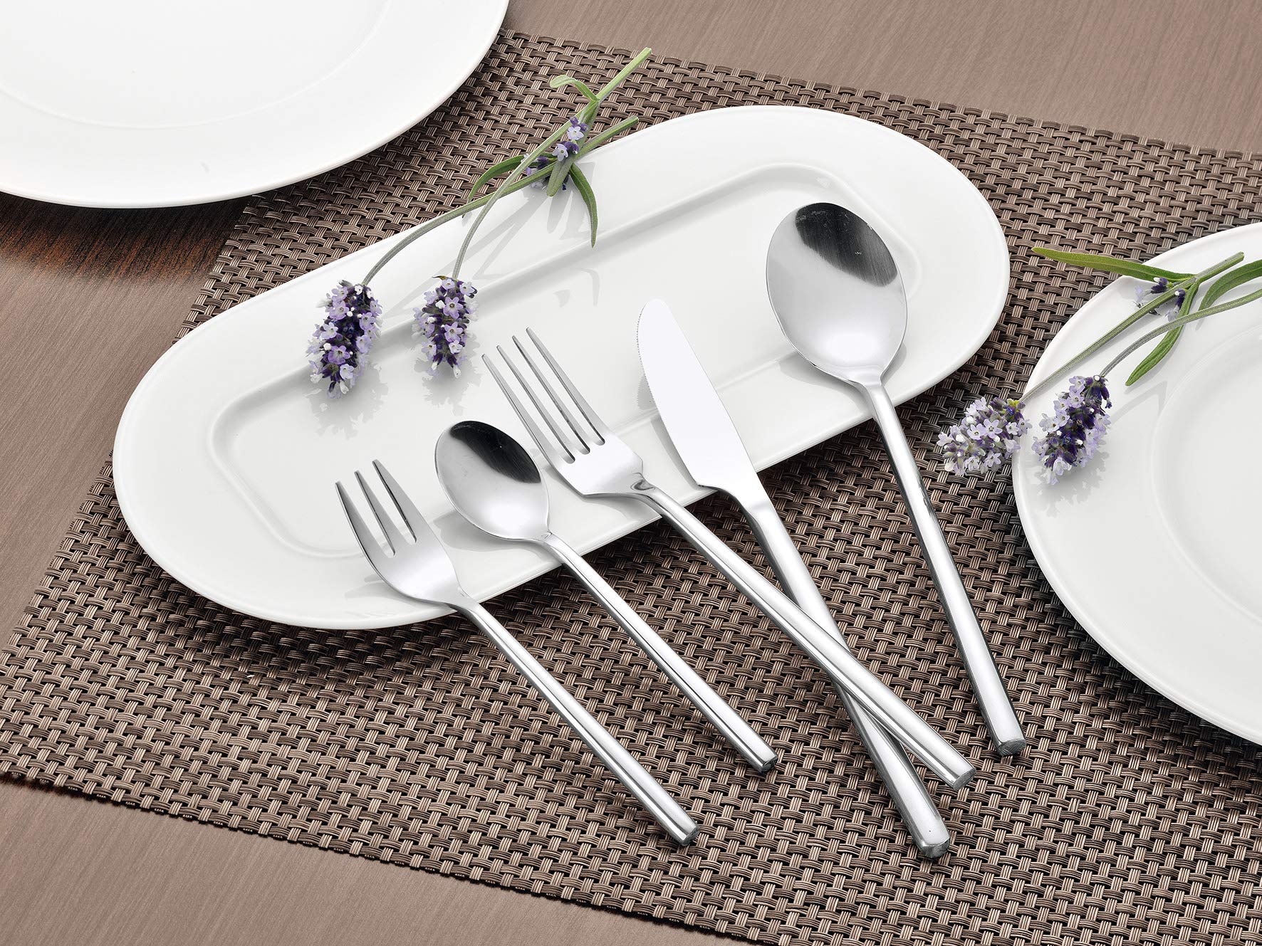 Esmeyer Silke - Set da 30 Posate Silke in Acciaio Inox 18/0 Lucido, forgiato