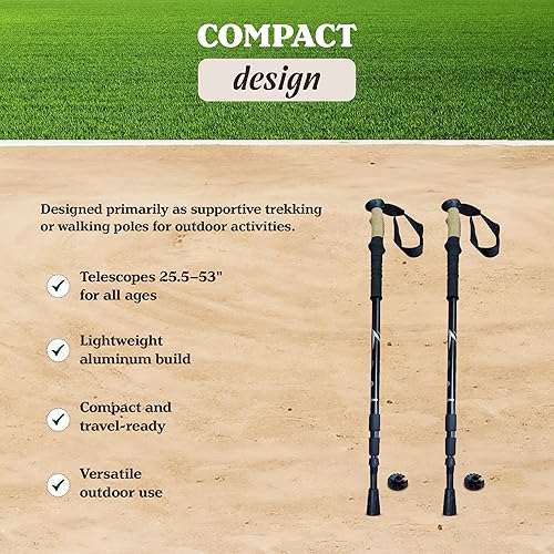 Miniatura 3 de Yard Tuff YTF-2654WSPR - Bastón ajustable (juego de 2)