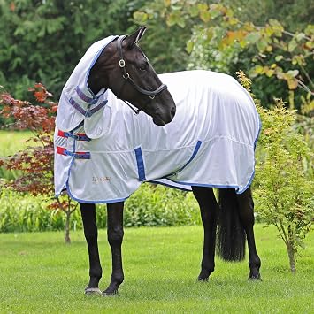 Shires Tempest Original Fly Combo Full Neck Rug in White 6'0" / 72", White