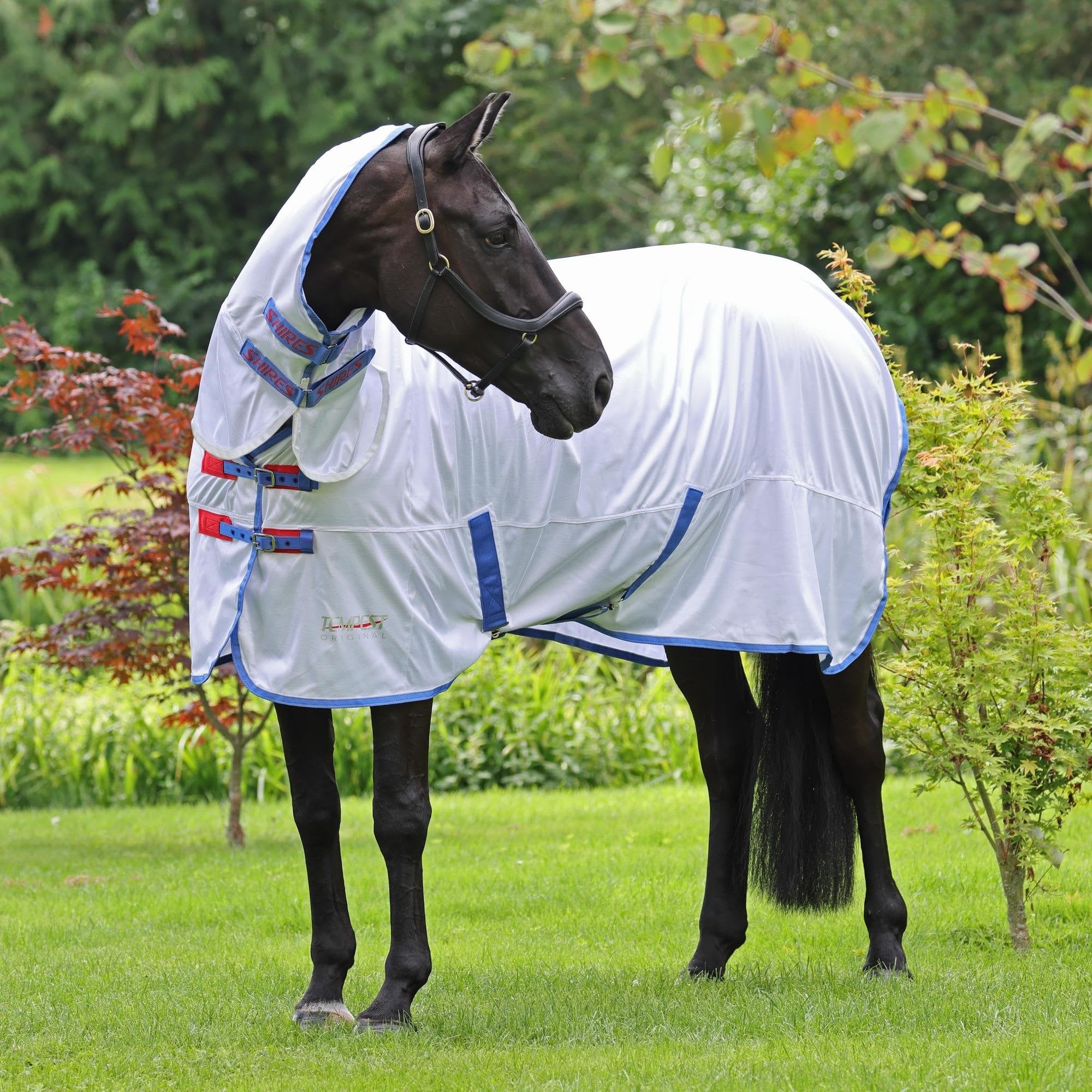 Shires Tempest Original Fly Combo Full Neck Rug in White 6'0" / 72", White — image 1