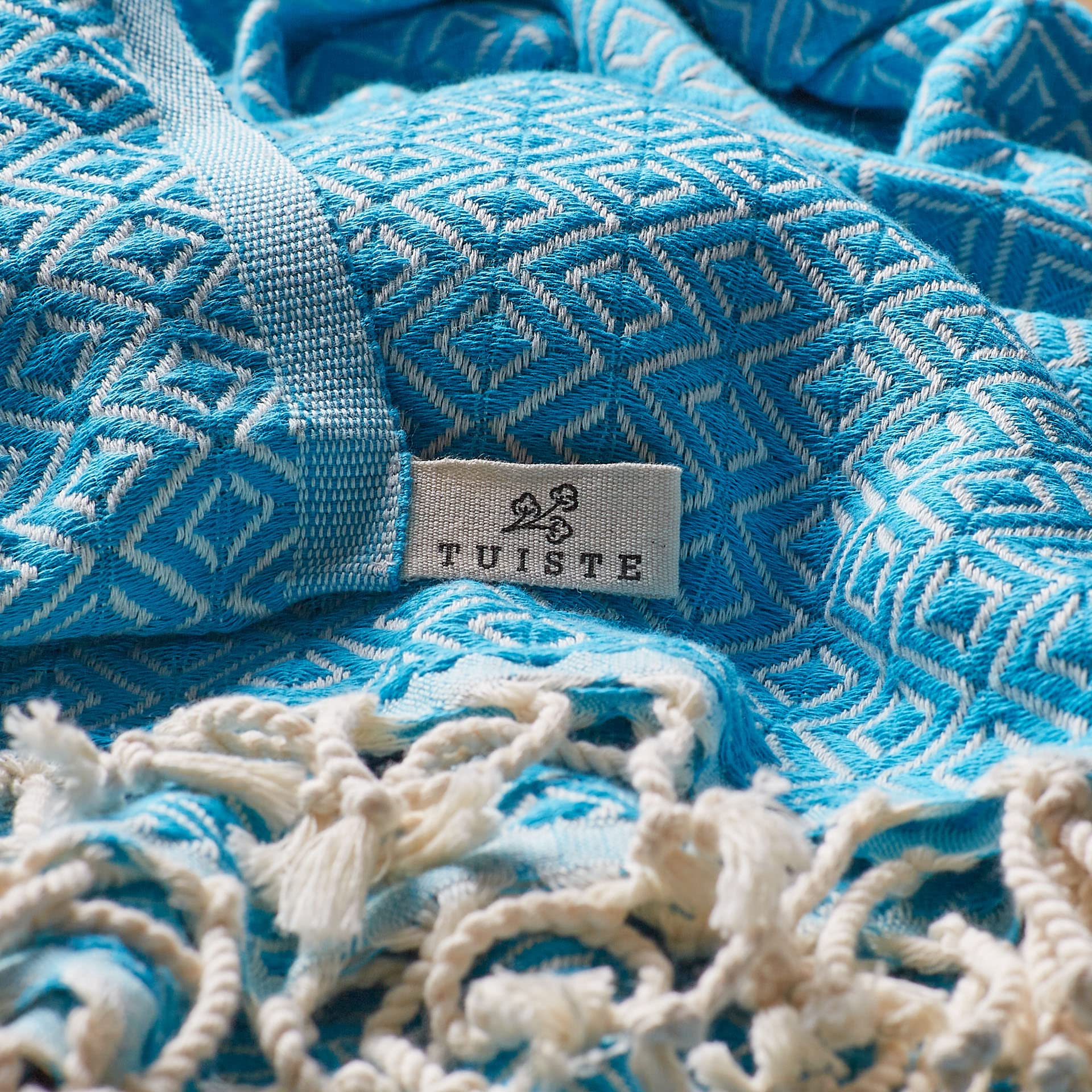 Tuiste Telo Mare Turchese - Nero, Asciugamani Mare Grande Antisabbia, Asciugamani Spiaggia, 2 Pezzi Telo Mare Spugna, Uomo E Donna Telo Cotone Mare, Telo Mare Fouta Sottile Da Viaggio, 100x180cm