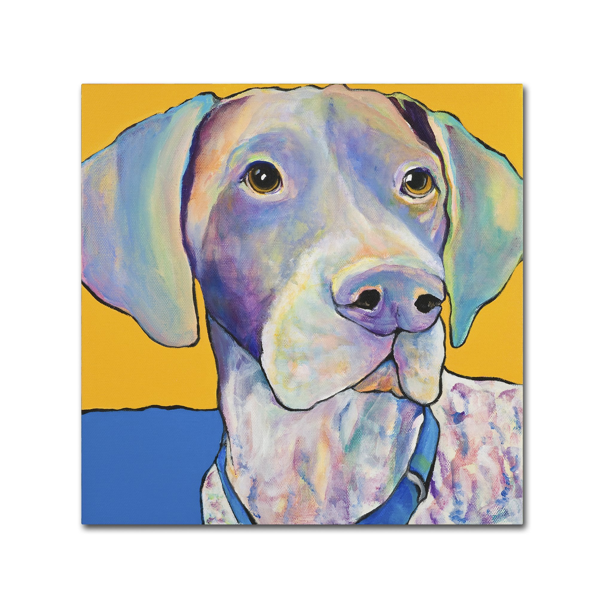 Trademark Fine Art Blue by Pat Saunders-White 35x35-Inch
