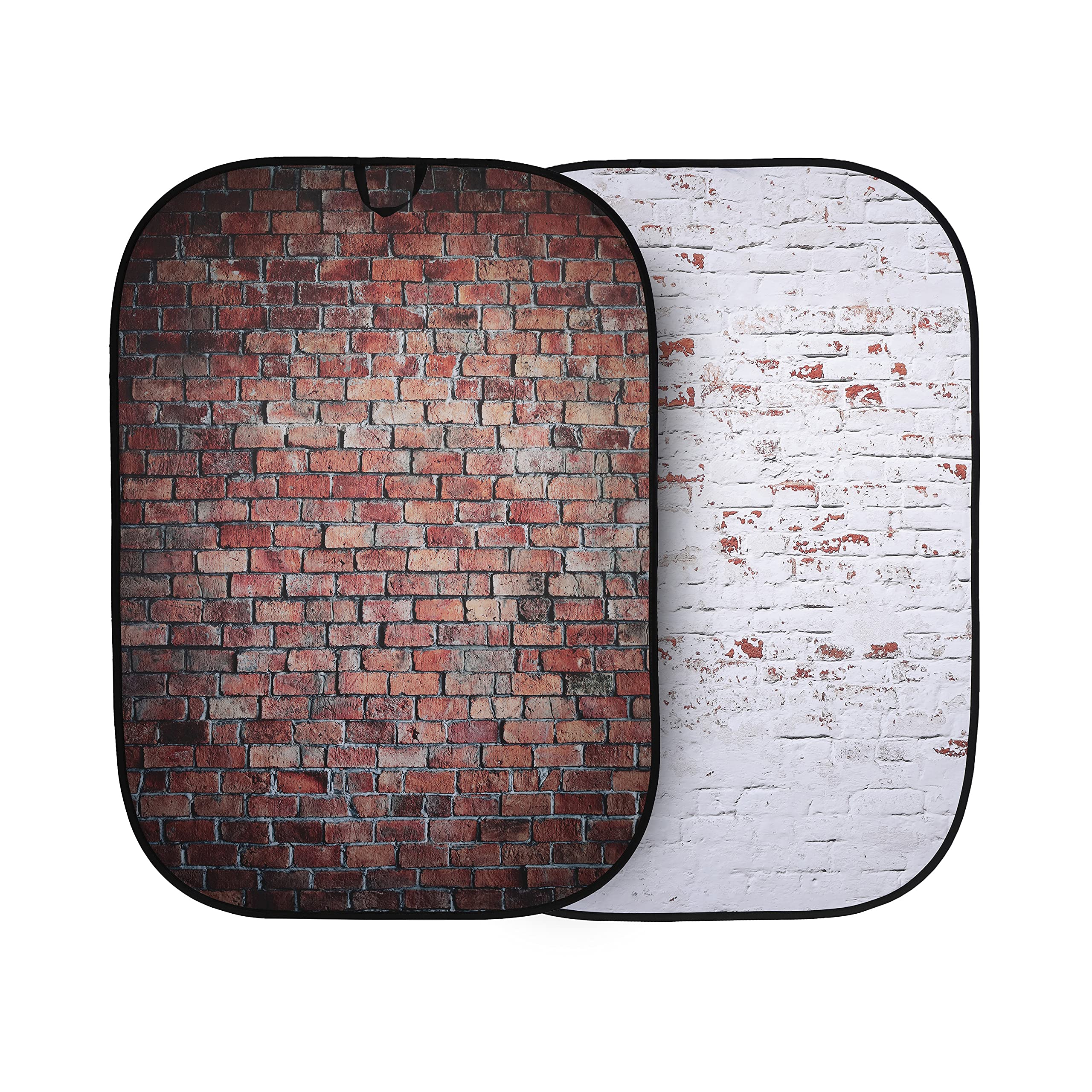 Urban Collapsible 1.5x2.1m Classic Red/​Distressd White Brick