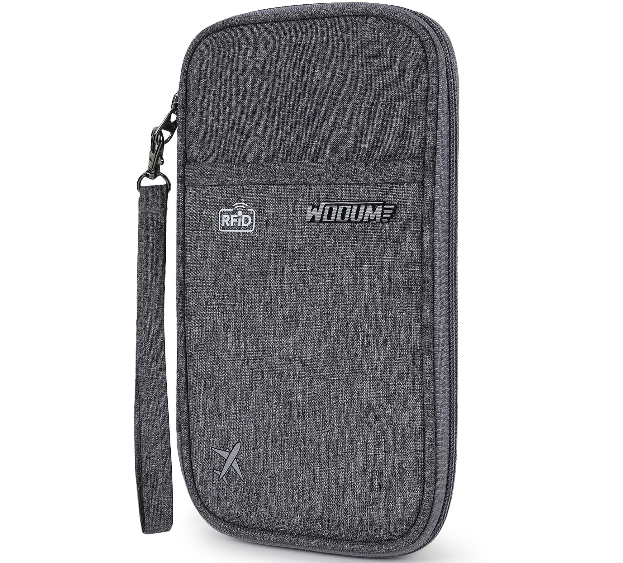 Wooum Passport Holder for Women & Men, Passport Wallet with Boarding Pass Holder Travel Document Holder, Passport Organizer with Credit Card Holder Travel Accessory Bag