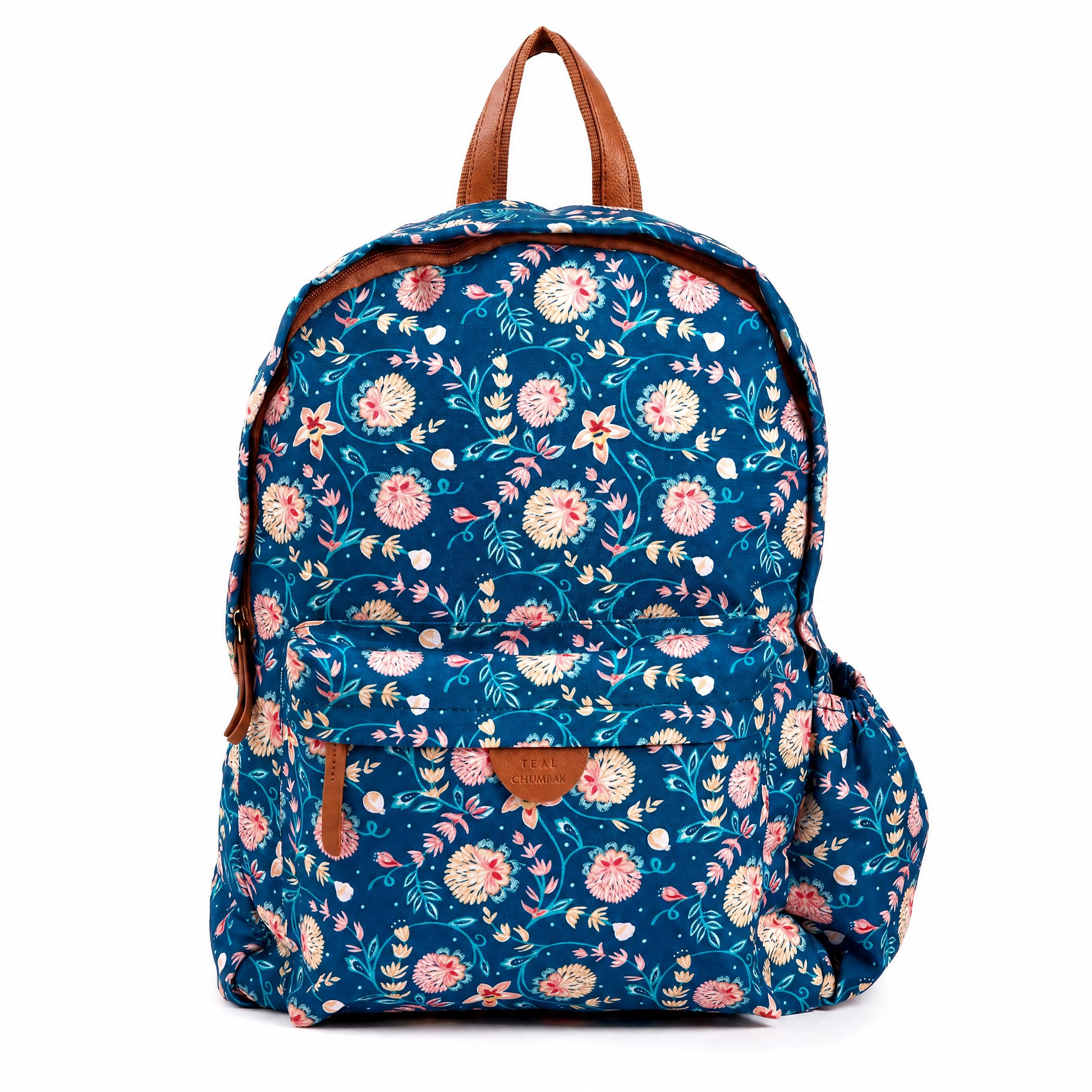 teal by chumbak Backpack for Women | Stylish Canvas Laptop Bag | Office/College/Travel Backpack for Girls-picture-36
