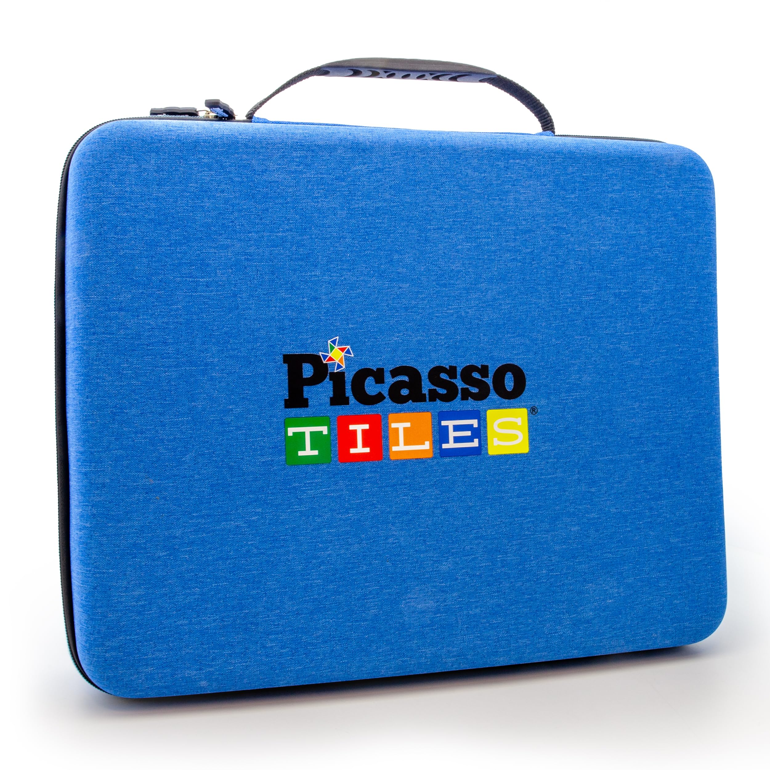PicassoTiles Toy Carry Case Storage Box Organizer Portable Travel Bag Water Resistant Oxford Cloth for Kids Magnetic Tiles STEM Kids Construction Blocks Magnet Accessory Character Action Figure PTA101