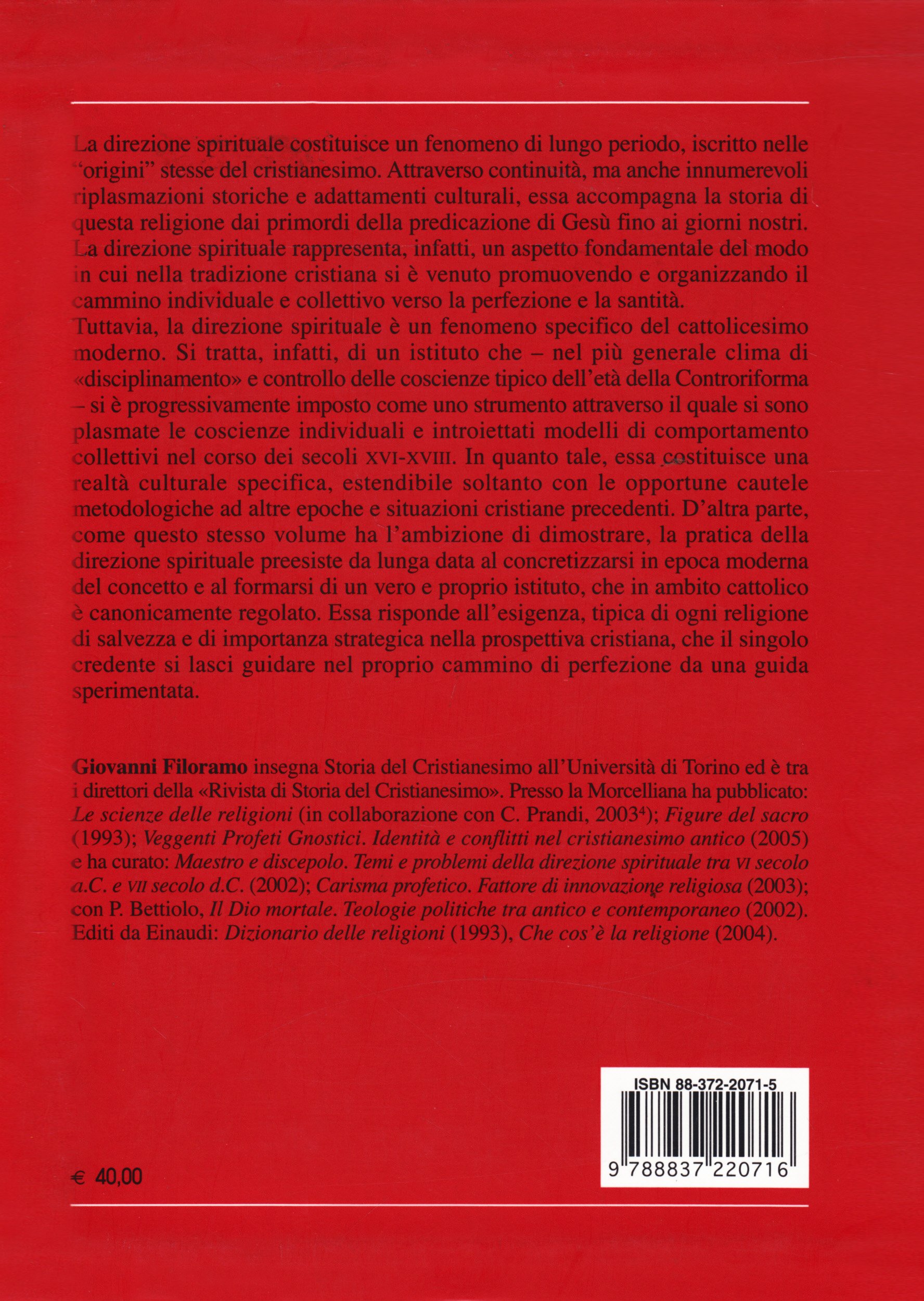 Storia della direzione spirituale. L' età antica (Vol. 1)