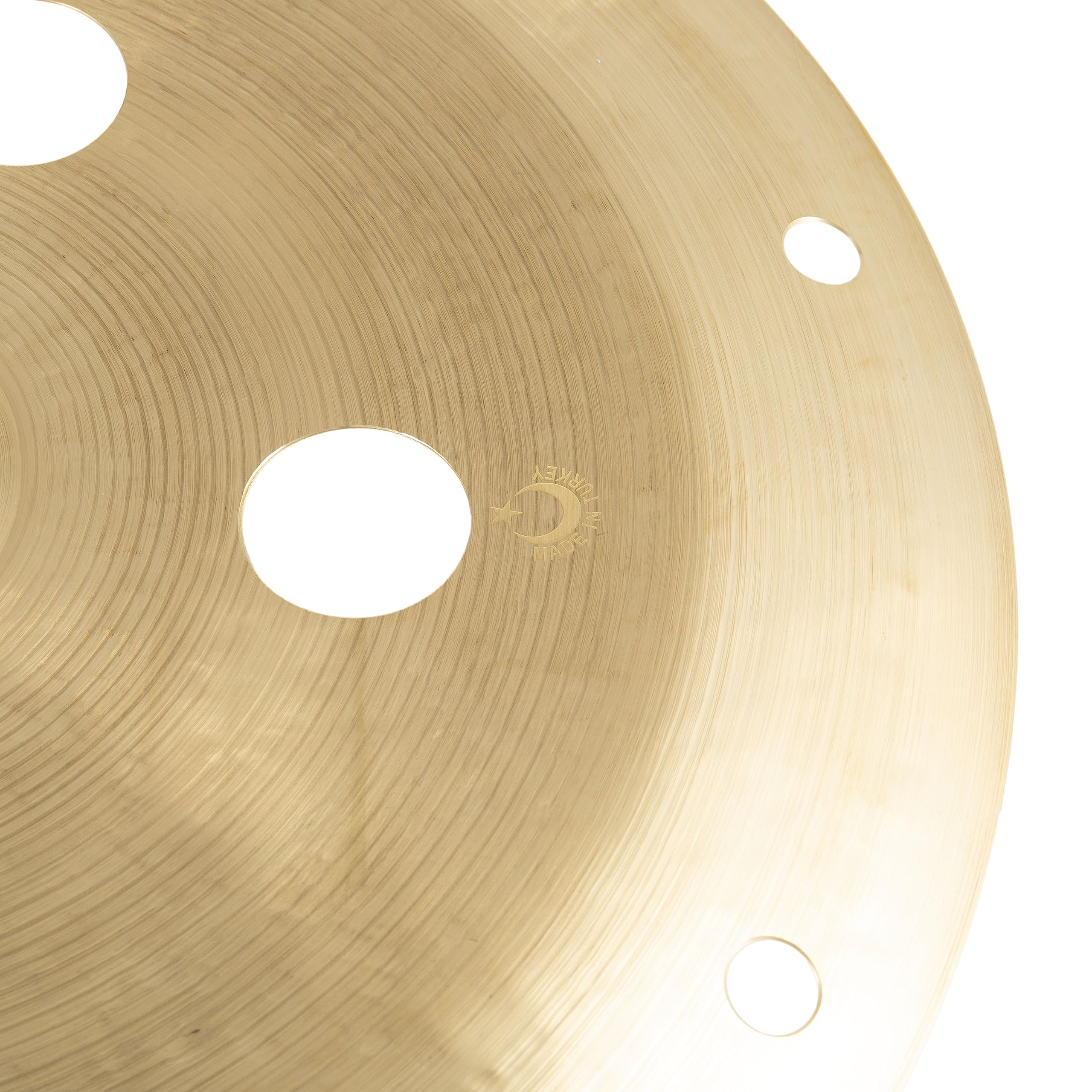 Fame Masters B20 Trash China 22 Zoll, Brilliant Finish, Handgehämmertes B20 Bronze Becken, Ausgewogener und Schimmernder Sound, Mittleres Sustain, Geeignet für alle Drum-Sets