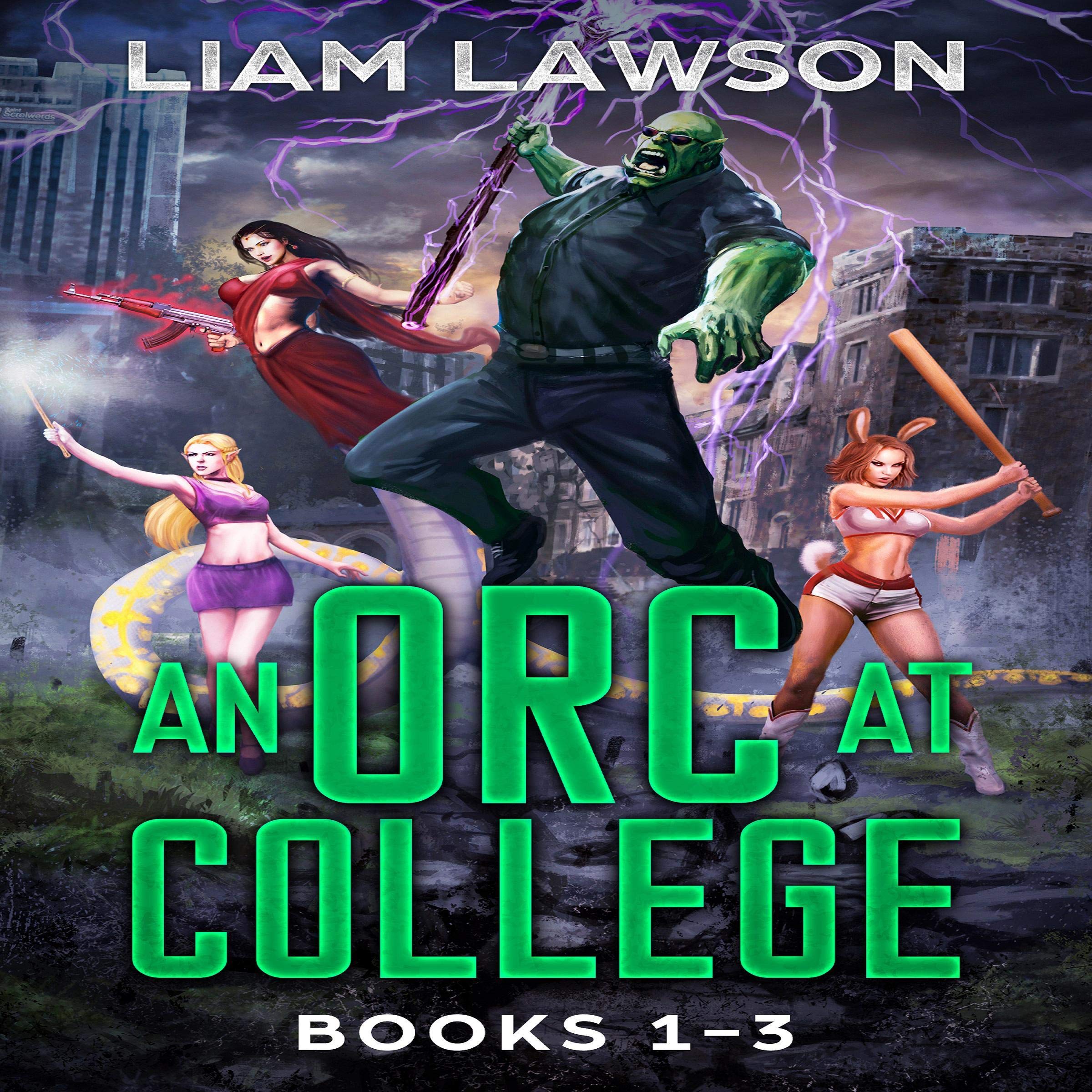Cover art for An Orc at College Books 1-3