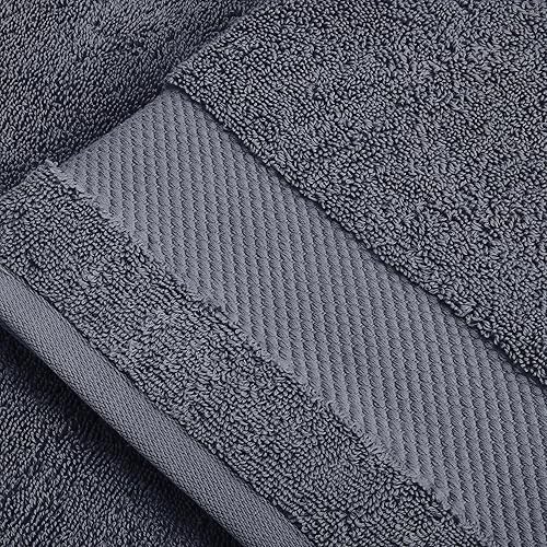 Miniatura 5 de BIOWEAVES Juego de 6 toallas de felpa de 100% algodón orgánico de 27.64 ozm, certificado GOTS, 2 toallas de baño, 2 toallas de mano y 2 toallas