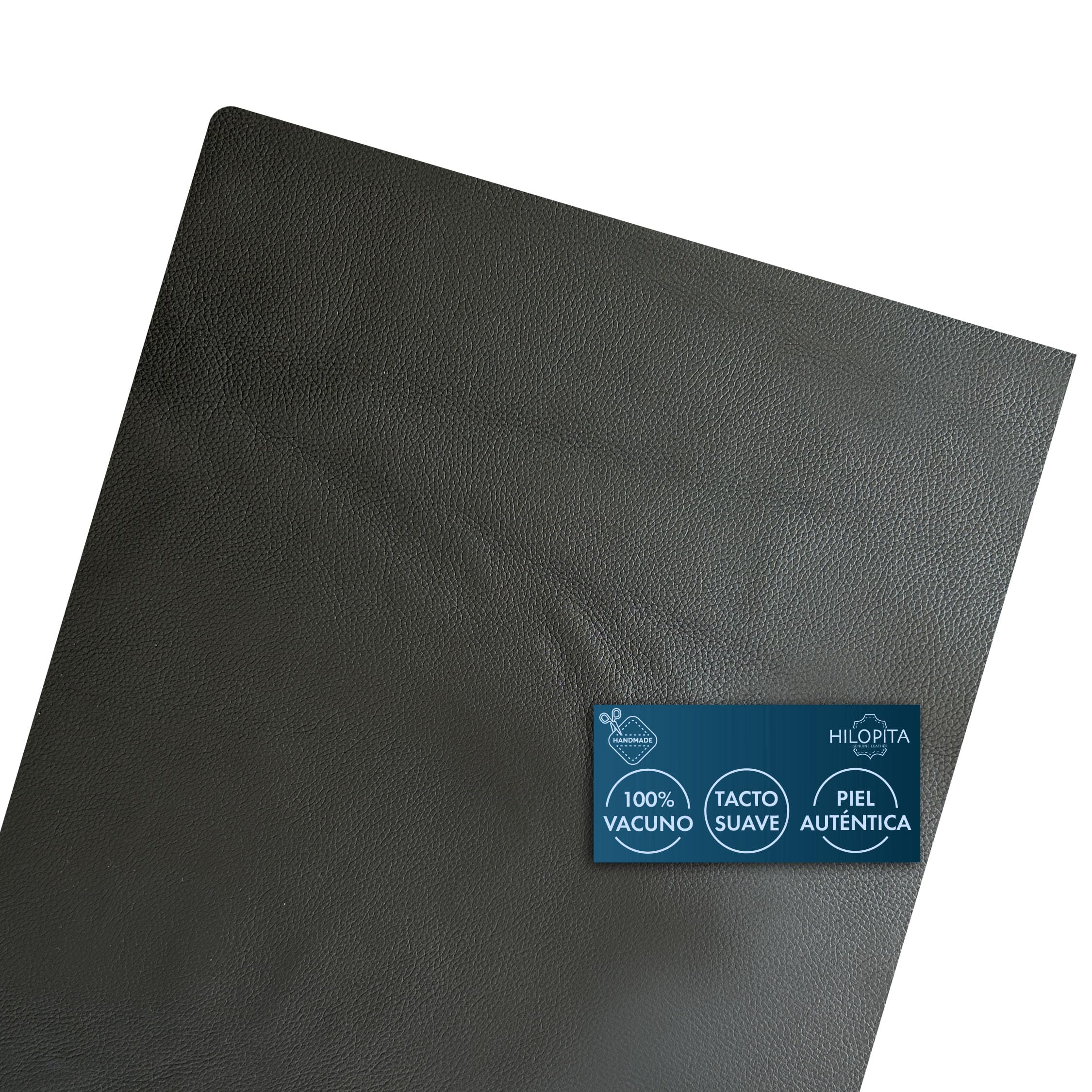 HILOPITA Reti in vera pelle naturale 100% | vera pelle bovina per pelletteria e sartoria | Pelle flessibile ideale per artigiani, designer e progetti fai-da-te (50 x 40, nero)