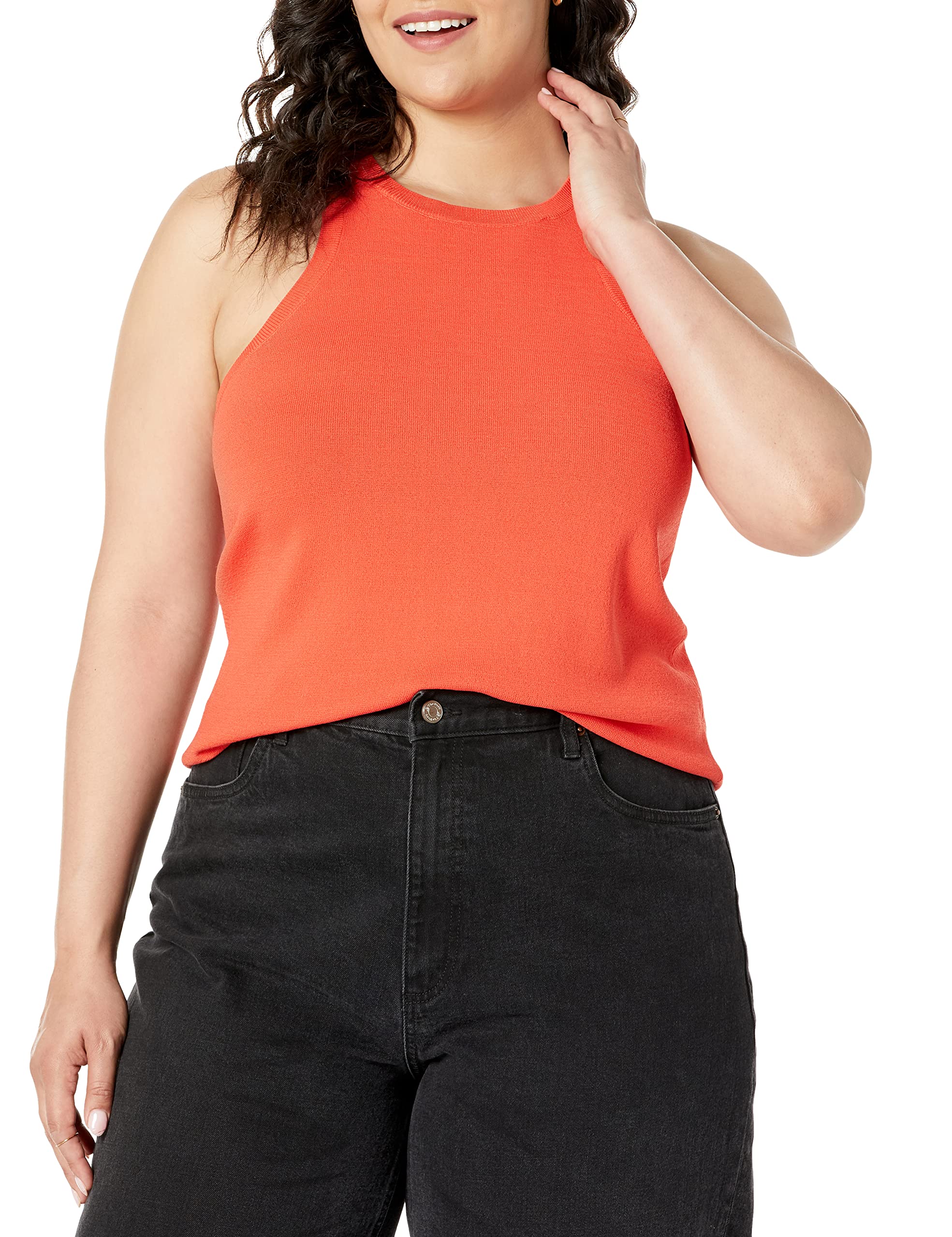 The Drop Women's @Lucyswhims Fitted Cutaway Racer Tank Sweater