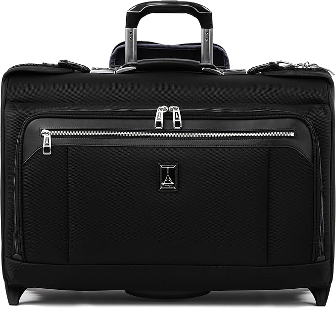 Travelpro Platinum Elite CarryOn Rolling Garment Bag, Men and Women, Shadow Black