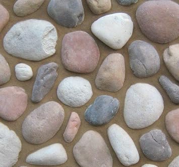 Veneer Stone Rubber Mold for Concrete, River Rock Flats, 23.75x11.5, Version 2, Recycled Material