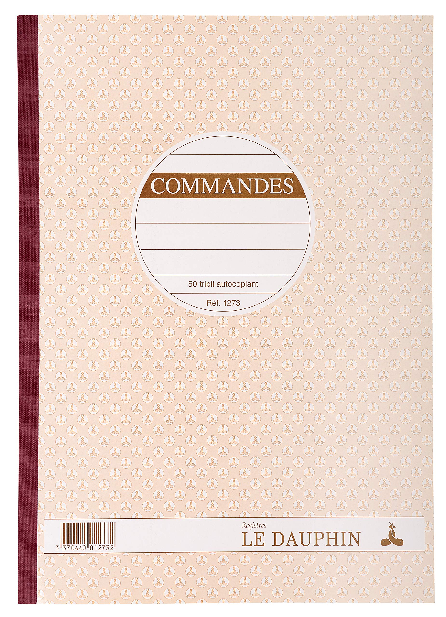 le dauphin - Ref. 1273D - 1 COMMANDS manifold - carbonless paper - triplicate (1 original and 2 copies) - 50 sheets - format 29.7 X 21 cm - varnished cover