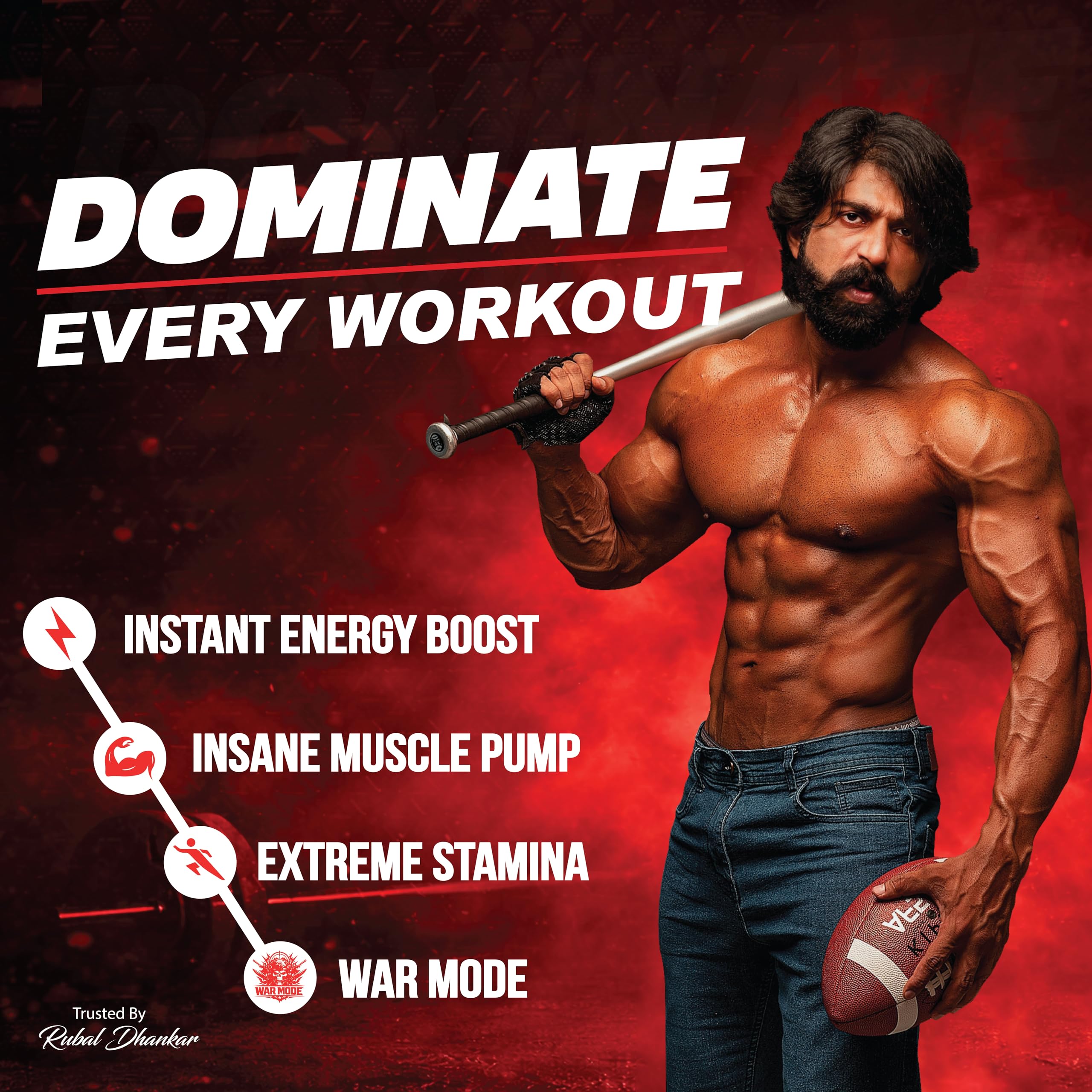 Greek God Pre Workout | Extreme High Stim | 200mg Caffeine, 3000mg Beta-Alanine, 1000mg Citrulline, Black Pepper Extract | Explosive Energy & Focus (15 Servings, Mango Strawberry) — Amazon image 5