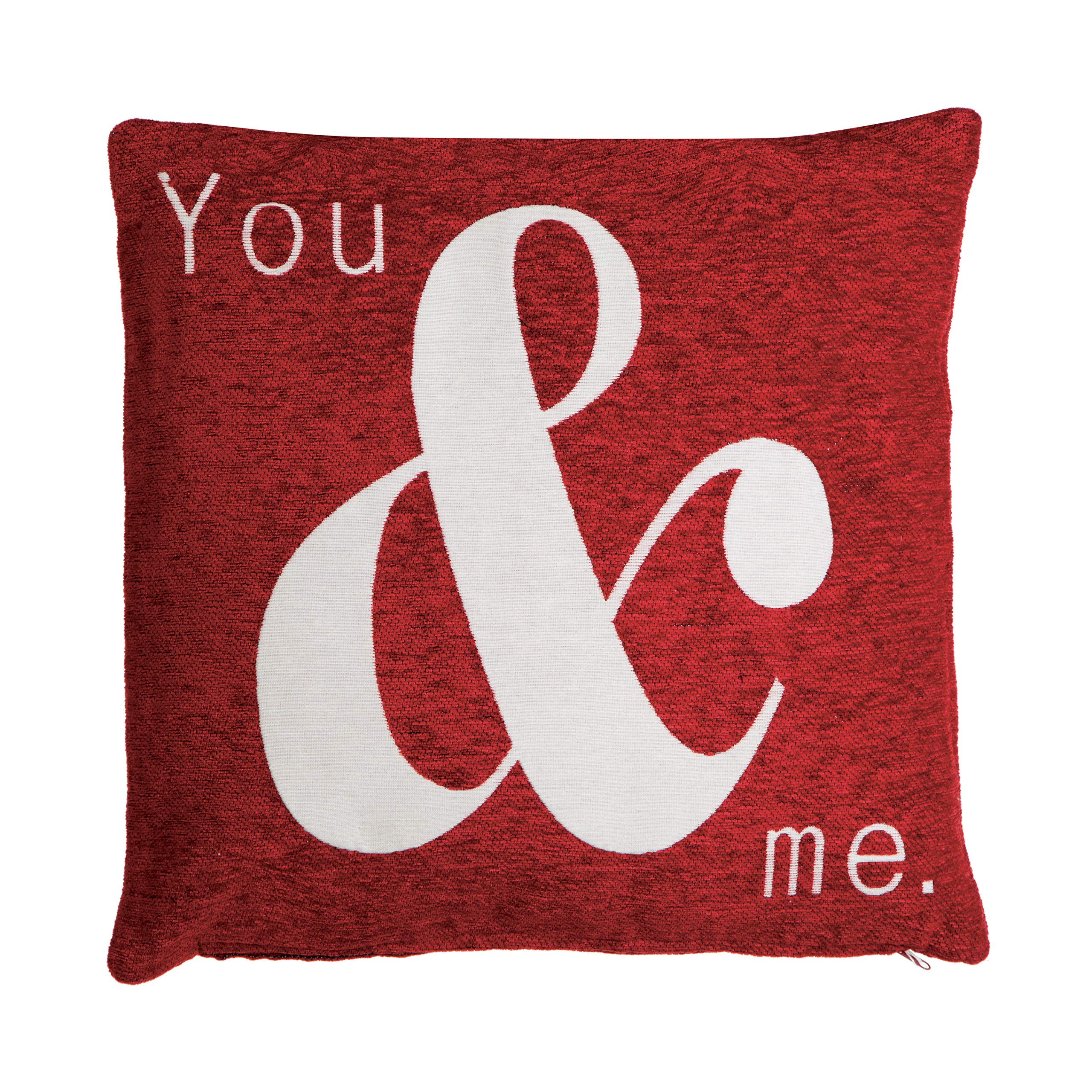Orsina Words 'you & Me' Red Cushion from B&Q