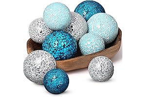 Jetec Mosaic Glass Centerpiece Balls for Table Decoration