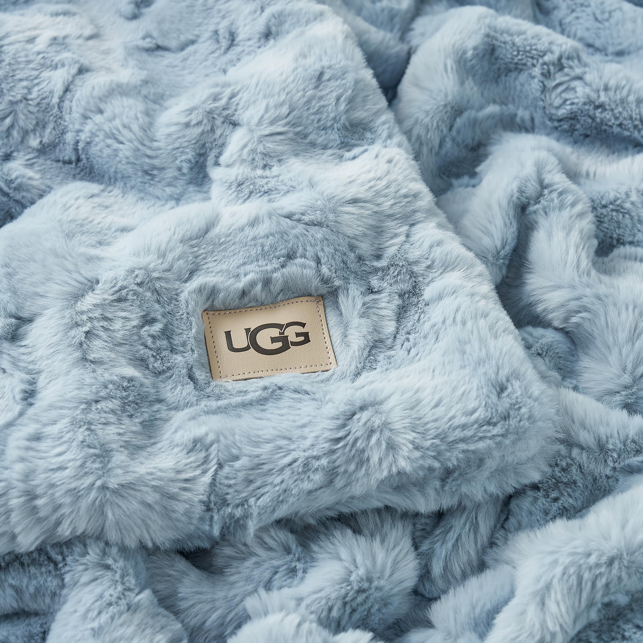 ugg dawson faux fur throw blanket in chocolate