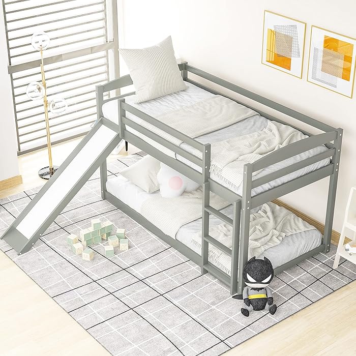 Buy Kids Bunk bed, Mid Sleeper Bed, Children Loft Beds with Convertible