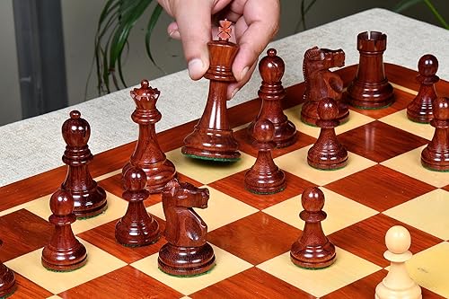 Miniatura 6 de 1972 Reproduced Fischer-Spassky Staunton Pattern Chess Pieces V2.0 – 3.75" King in Bud Rosewood & Boxwood