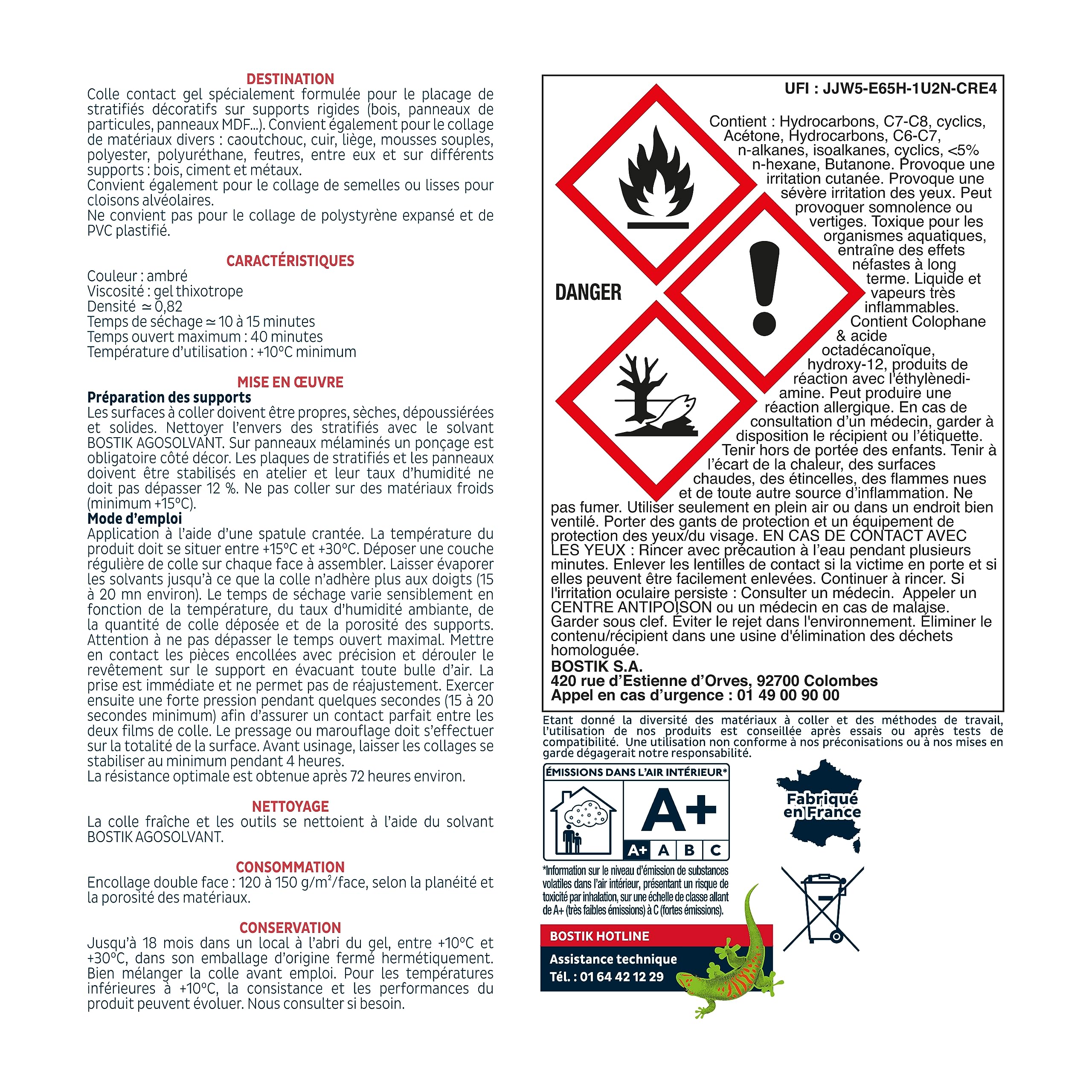 Colle Bostik Agoplac Gel 5 l