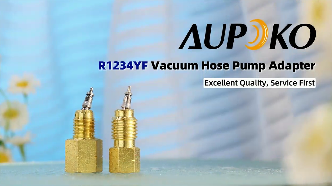 Adaptateurs R1234YF Avec Noyau De Valve - Conversion 1/2" ACME Gauche Vers 1/4" SAE, Pour Pompe à Vide Climatisation Auto