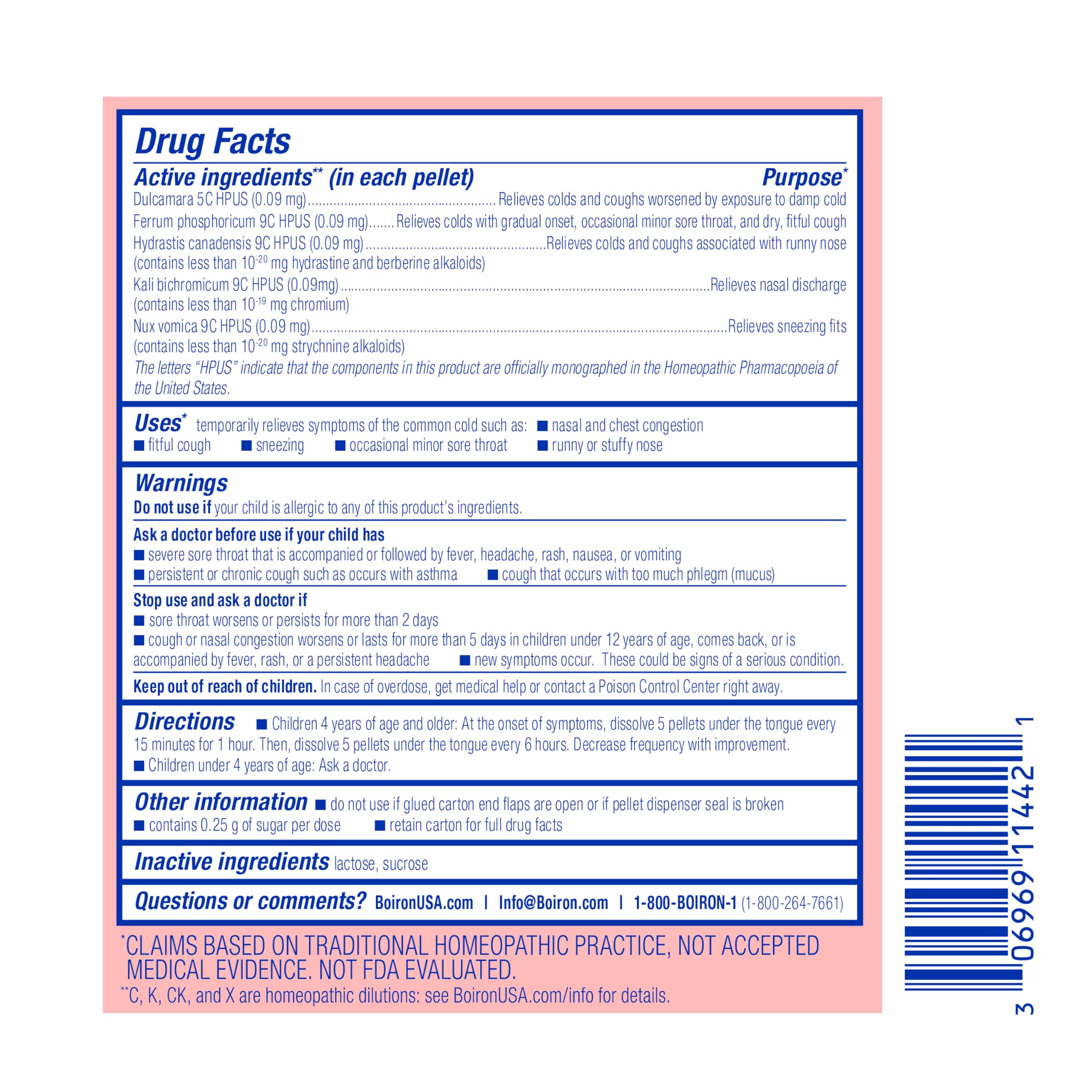 Chestal Kids Cold & Cough Pellets for Nasal & Chest Congestion, Fitful Cough, Sneezing, Occasional Minor Sore Throat, and Runny or Stuffy Nose - 2 Count (160 Pellets) — Amazon image 7