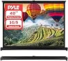Pyle Upgraded 2018 Portable Projector Screen - Mobile Projection Screen Stand, Lightweight Carry & Durable Easy Pull Out System for Schools Meeting Conference Indoor Outdoor Use, 40 Inch PRJTP46