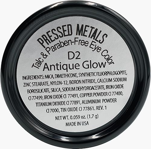 Miniatura 2 de Pure Ziva  Antigüedad Brillo Rosa Oscuro Púrpura Rojo Cobre Brillante Metálico Prensado Sombra de Ojos Vegano Libre de Talco, parabenos ni crueldad