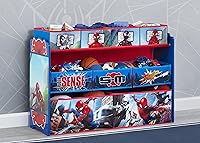 Vista 2 de Delta Children, Marvel Spider-Man Deluxe 9 Bin Design and Store Organizador de juguetes