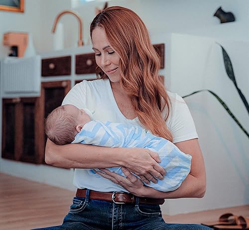 Miniatura 2 de Comfy Cubs Mantas Envolventes de Muselina Paquete de 4, 47 x 47 Pulgadas, Juego de Mantas de Algodón Suave para Bebé, Envolturas Grandes