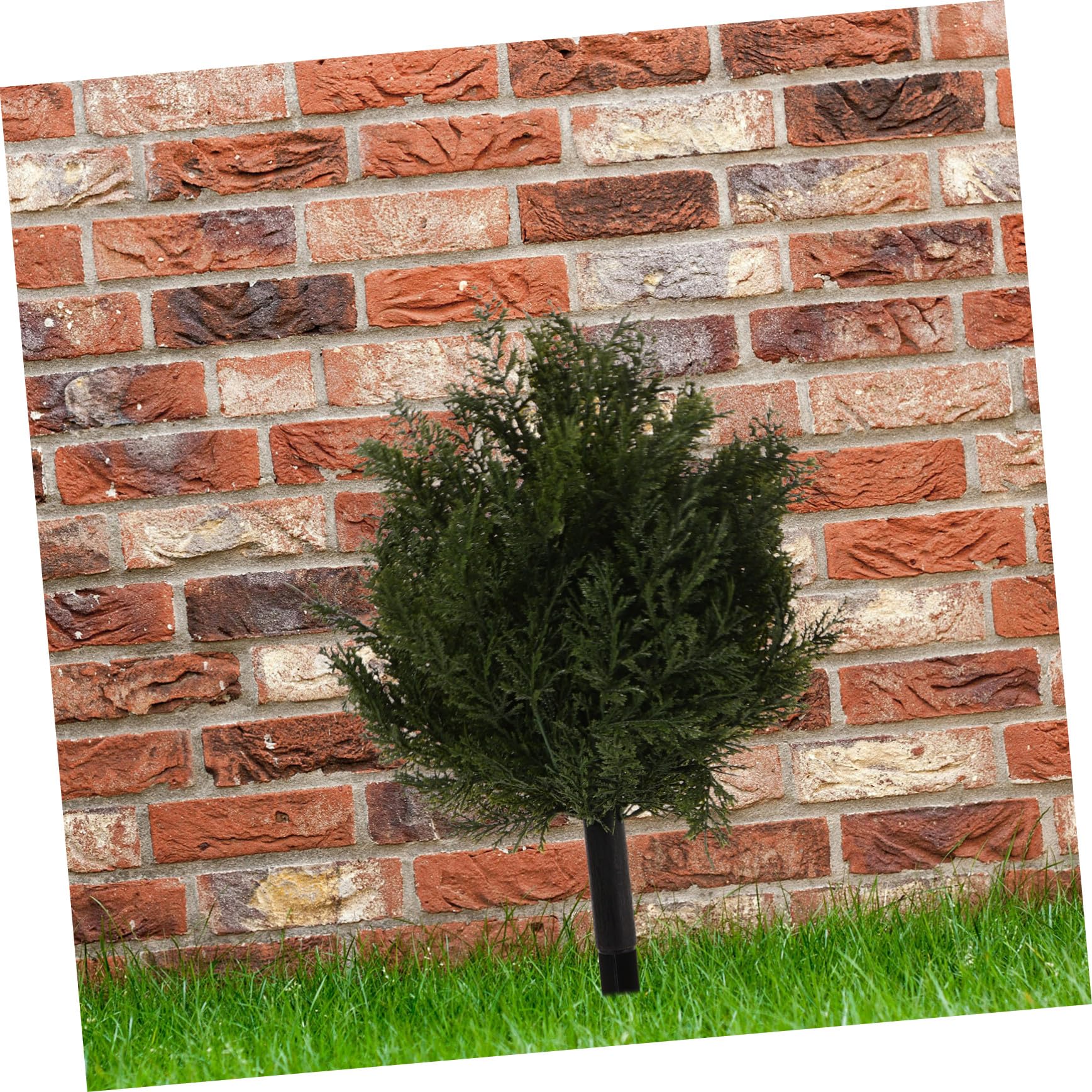 Gatuida Faux Arbre de Cèdre avec Piquet Topiaire Artificiel pour Allée Jardin Décoration Extérieure de Noël Branches de Conifères Fausses Plantes pour Porche Terrasse