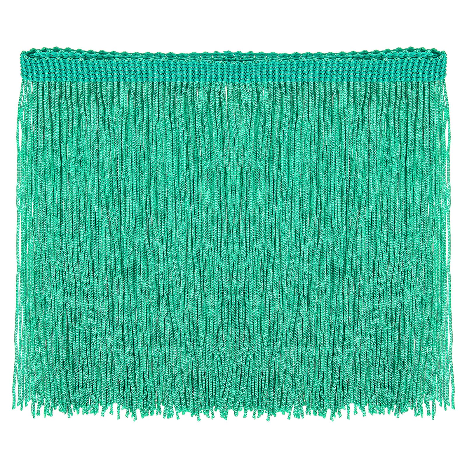 Sourcing Map 5 Yards 6 Inch Chainette Fringe Trim Tassel Sewing Trim Polyester Fringe Ribbon for DIY Sewing Crafts Clothing Lamp Shade Decoration, Light Fruit Green