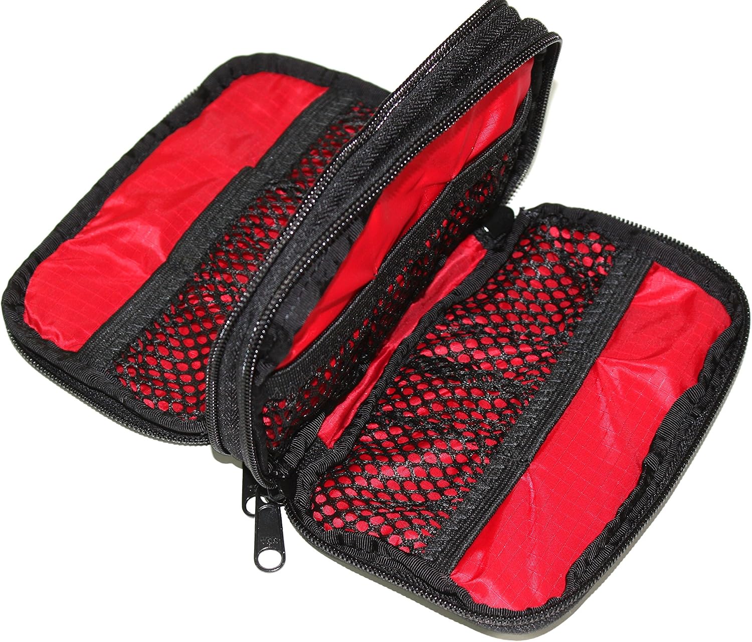 Best Cyber Deals 🔥 Grizzly Shiloh Photography, Video and Camera Pouch for Memory Card SD &CF, Battery, USB, AA and AAA Batteries, Battery Packs. Two Sturdy Zippered Pockets & 12 Gear Compartments.
