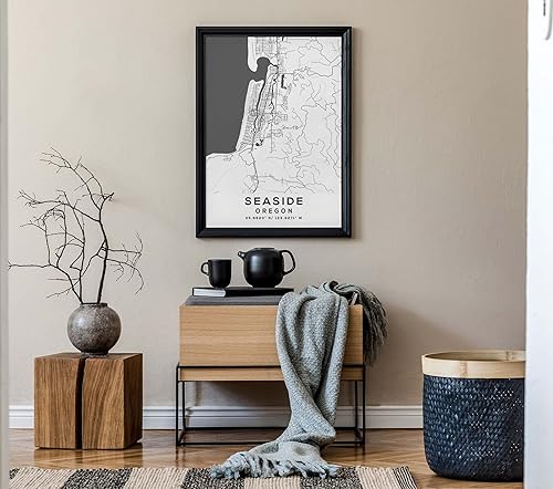 Miniatura 7 de Mapa de Seaside, Oregon, Light 2 (18x24)