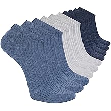 Skechers mens 10-pack Half Terry Classic Low Cut Socks, Comfort-fit & Cushioned Footbed