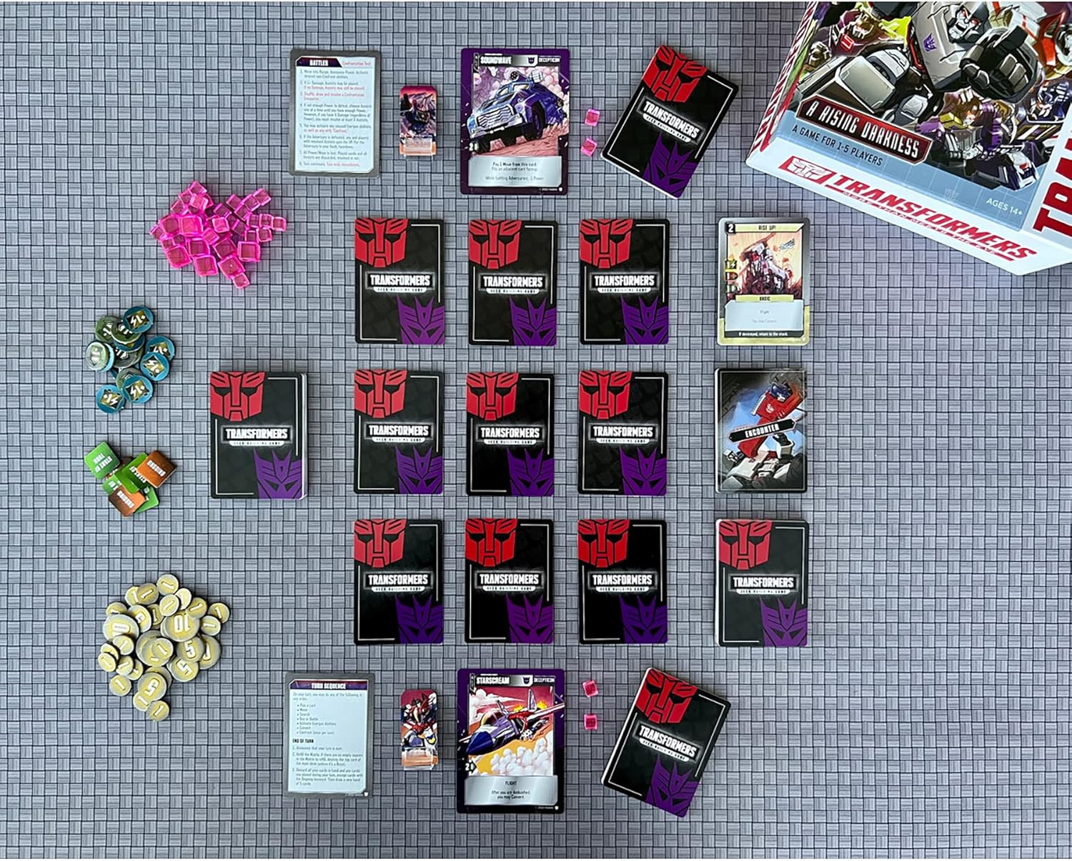 Renegade Game Studios Transformers Deck-Building Game Expansion: A Rising Darkness, 1-5 Players, Ages 14+