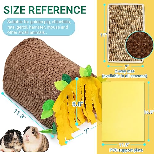 Miniatura 8 de Casa de túnel de conejillo de indias  Casa de jaula de tubo para escondite de animales pequeños para hámster, rata, ratón, loro, chinchilla, erizo,