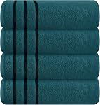 MyOwn Ultra Soft 3 Pack Cotton Towel Set, Contains a Bath Towel 28x55 inch, a Hand Towel 16x24 inch & Wash Coth 12x12 inch, Ideal Everyday use, Compact & Lightweight - Lime Yellow, 71671