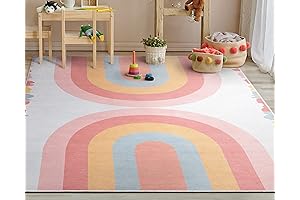 Well Woven Kids Crescent Rainbow Rug: Liven Up Your Girls' Bedroom with...